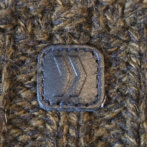 Green Marled Scarf Textured Knit - Picture 9 of 10